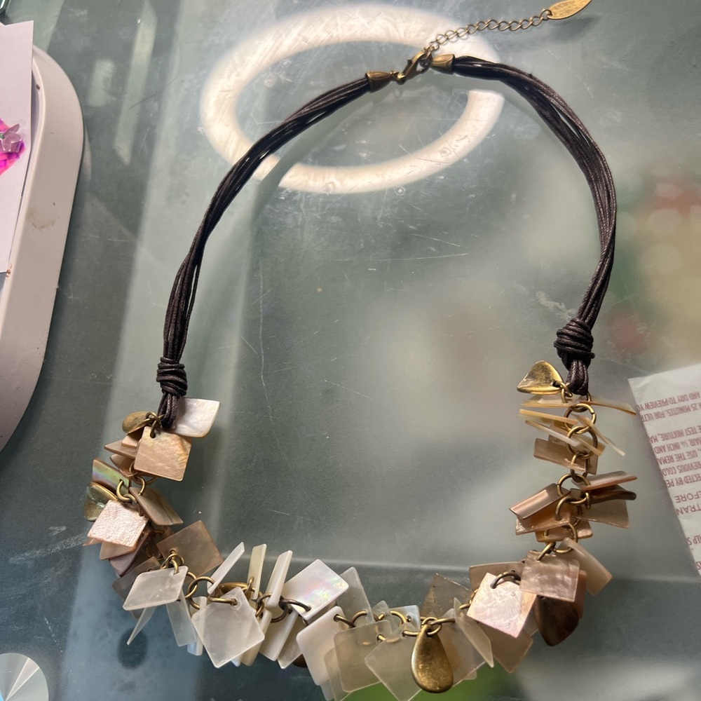 Chico's Cream and Brown Necklace Collection